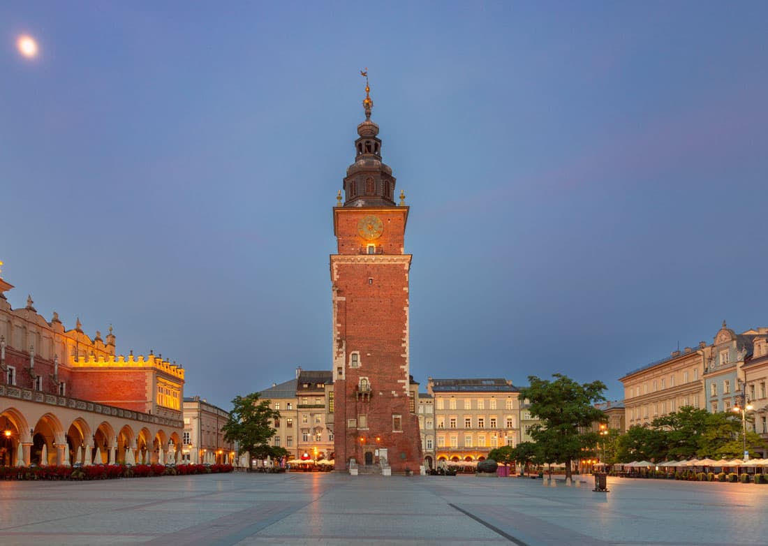 Tour de l'Hôtel de Ville - Rynek Główny Cracovie